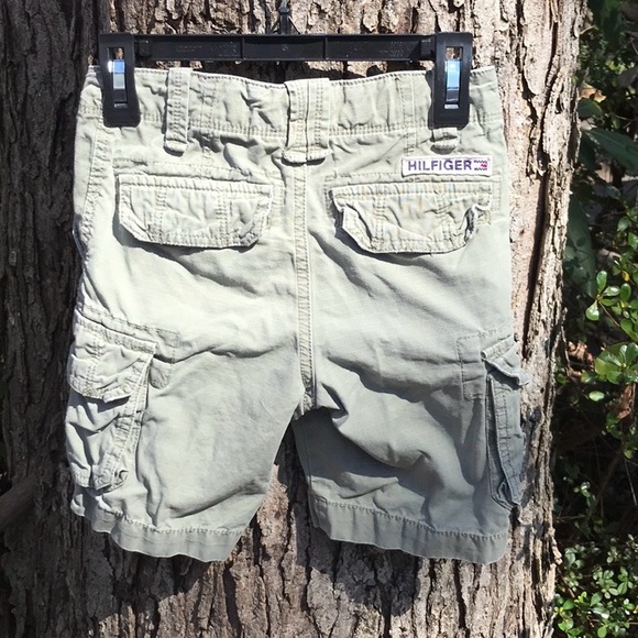 Tommy Hilfiger Light Olive Green Khaki Cargo Shorts Yacht Club Adjustable 5 - Picture 5 of 16